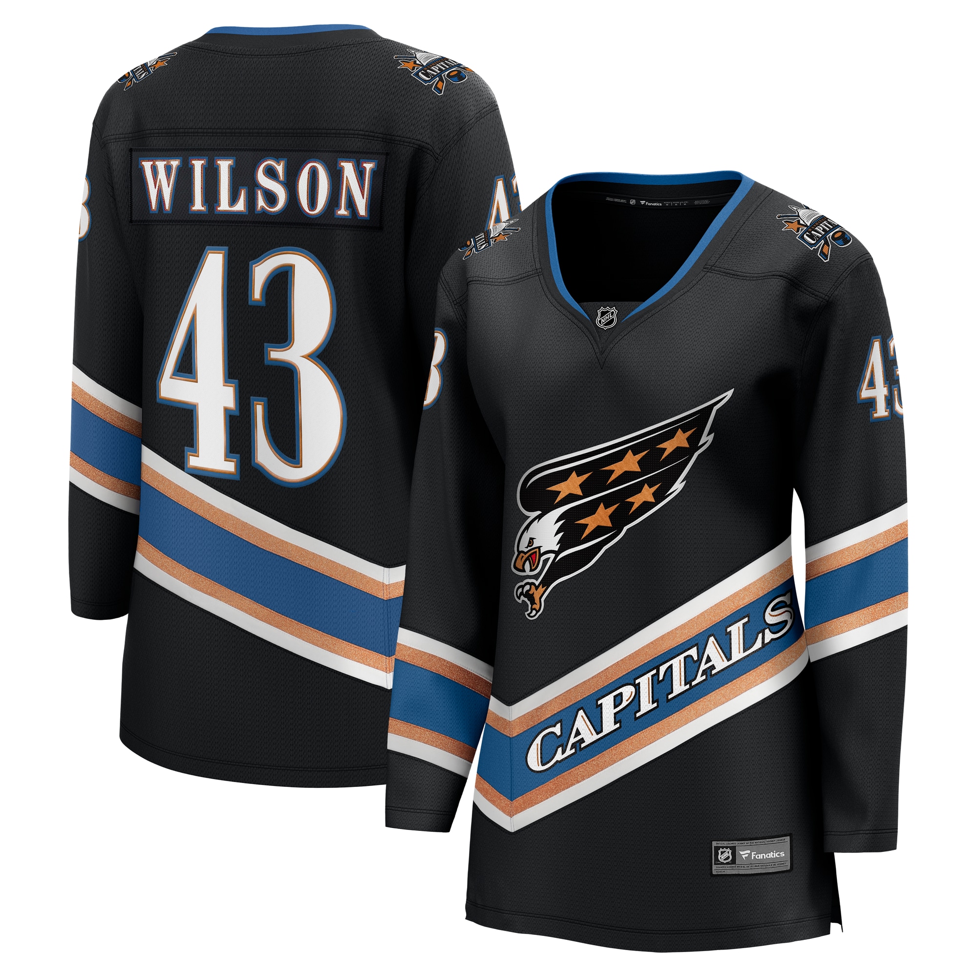 Women's Washington Capitals Tom Wilson Black Alternate 50th Anniversary Premier Breakaway Player Jersey - JS441 