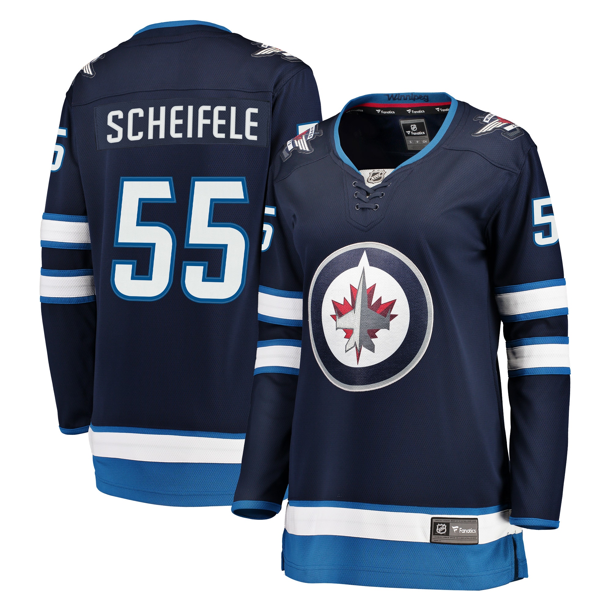 Women's Winnipeg Jets Mark Scheifele Navy Breakaway Hockey Jersey - JS252 