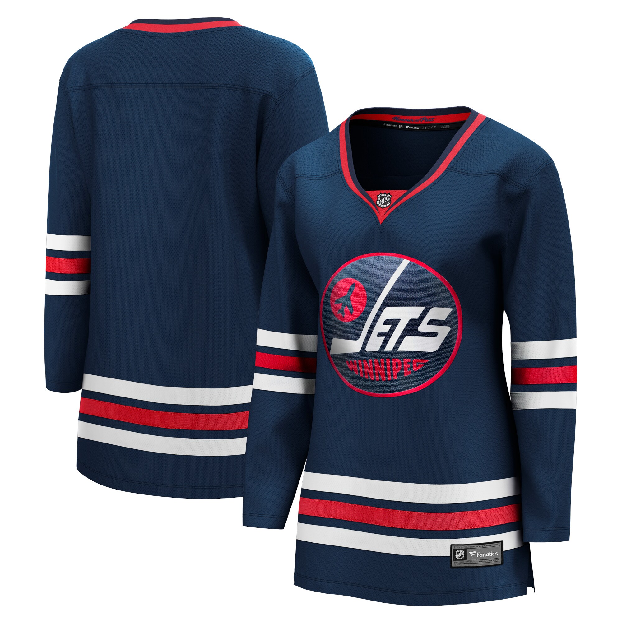 Women's Winnipeg Jets Navy Alternate Premier Breakaway Player Hockey Jersey - JS611 