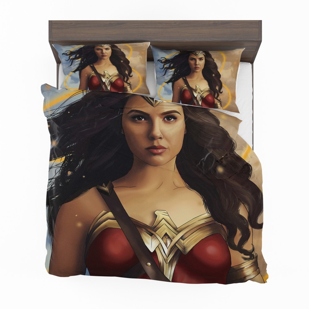 Alternative view of Wonder Woman Movie DC Comics Gal Gadot Woman Warrior Bedding Set - Custom Bedding Set