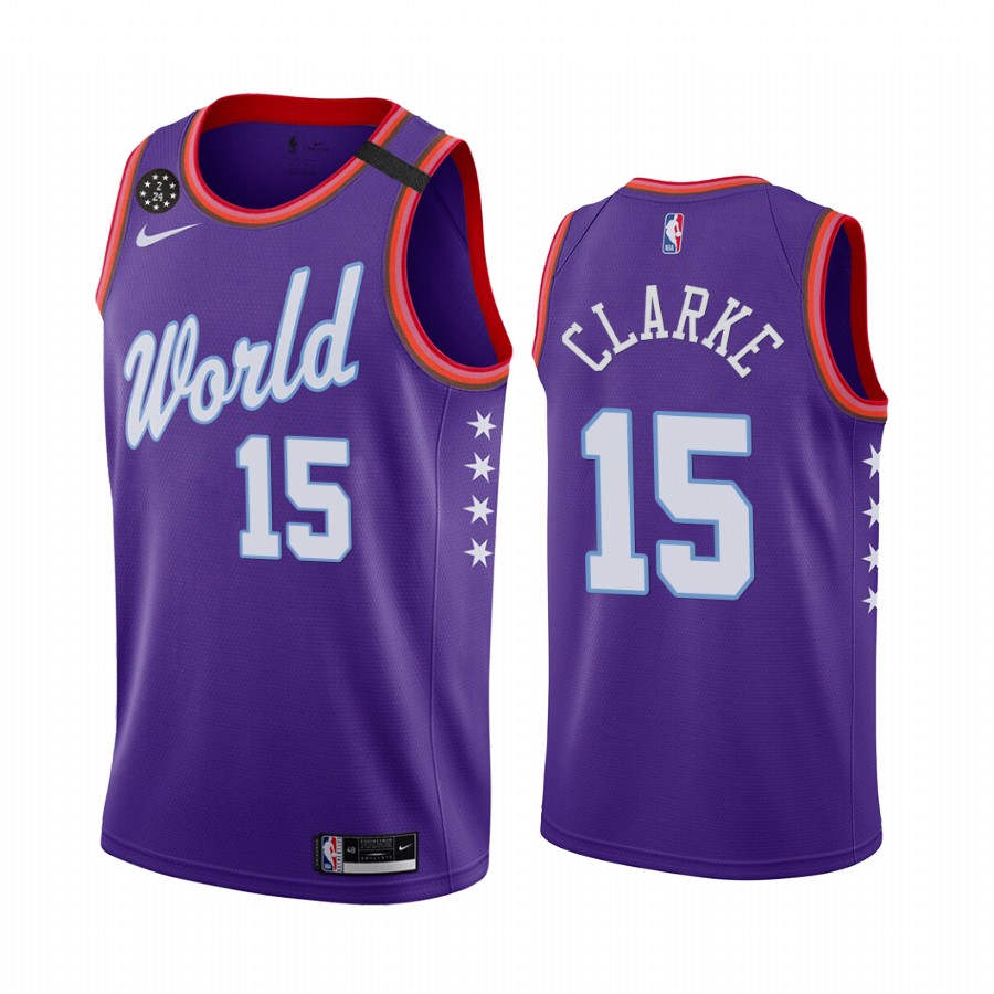 World Team 2020 Nba Rising Star Brandon Clarke Memphis Grizzlies Basketball Jersey Purple