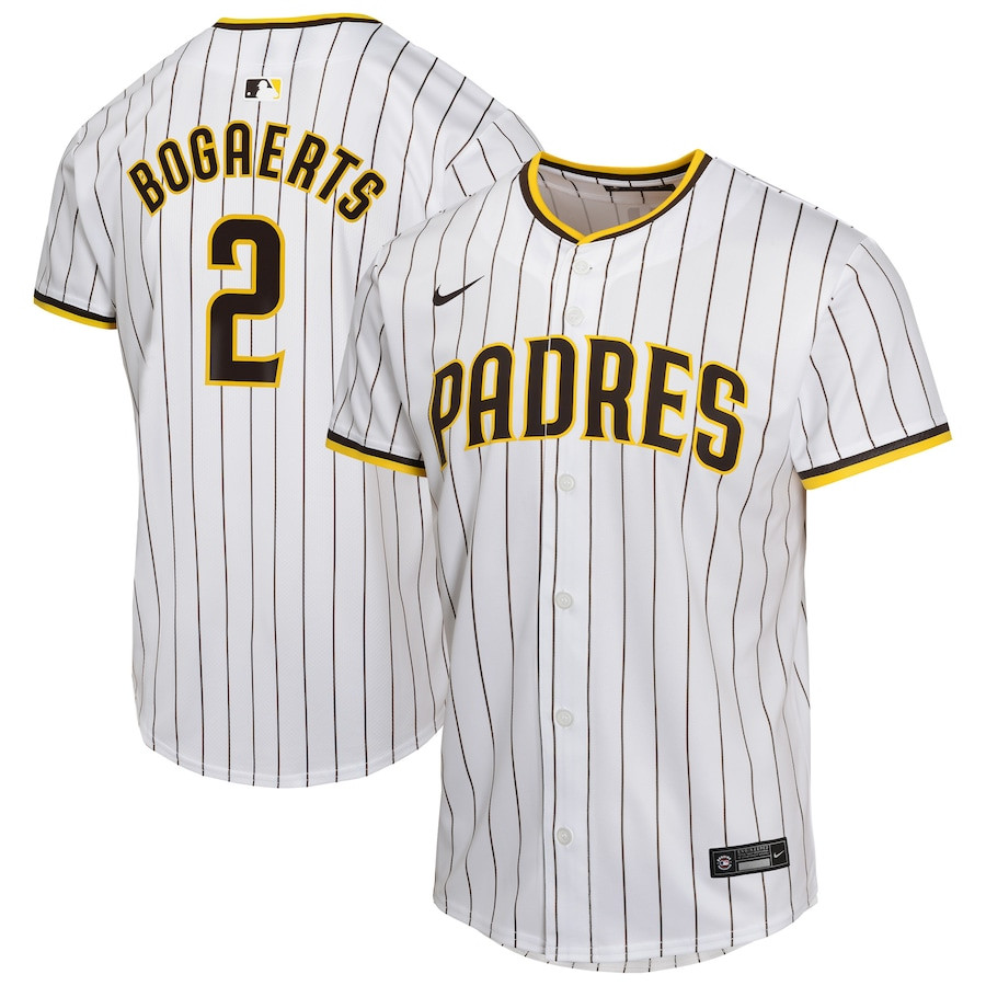 Xander Bogaerts 2 San Diego Padres Home Player Game YOUTH Baseball Jersey - White 