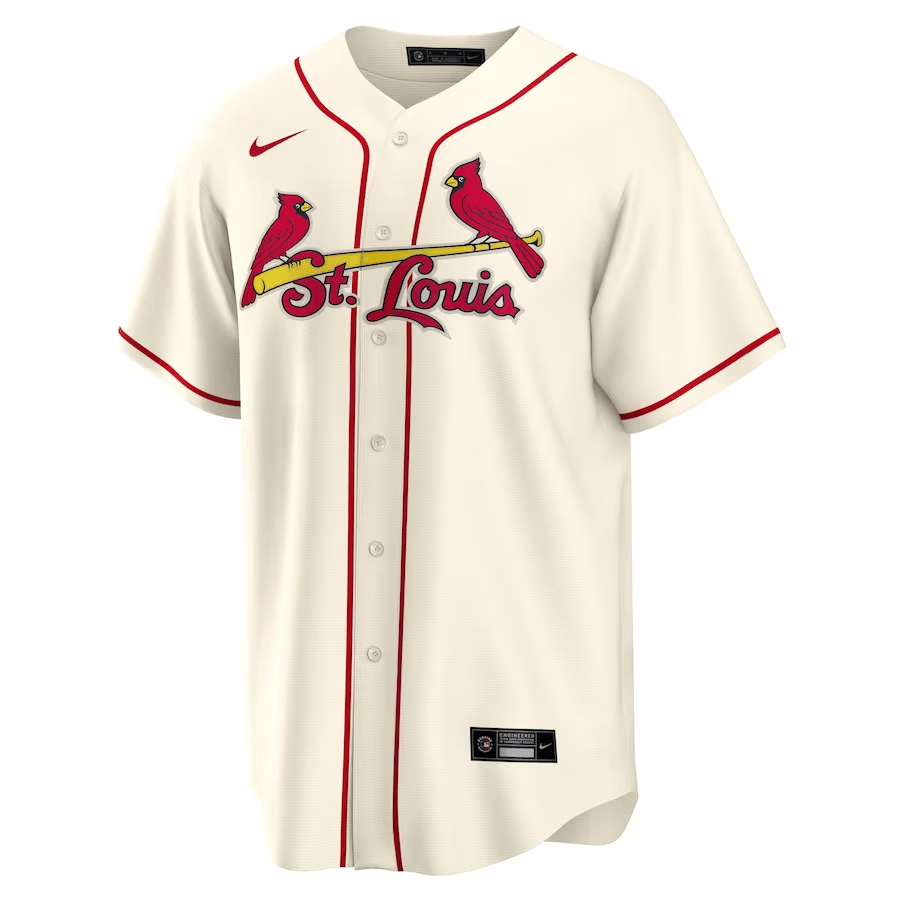 Alternative view of Yadier Molina 4 St. Louis Cardinals Alternate Men Baseball Jersey - Cream 