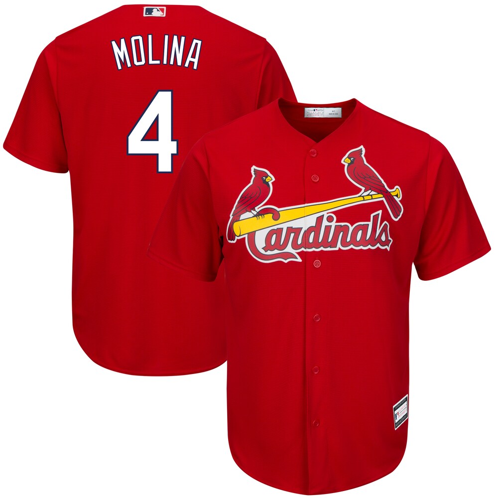 Yadier Molina St. Louis Cardinals Big & Tall Player Baseball Jersey - Red