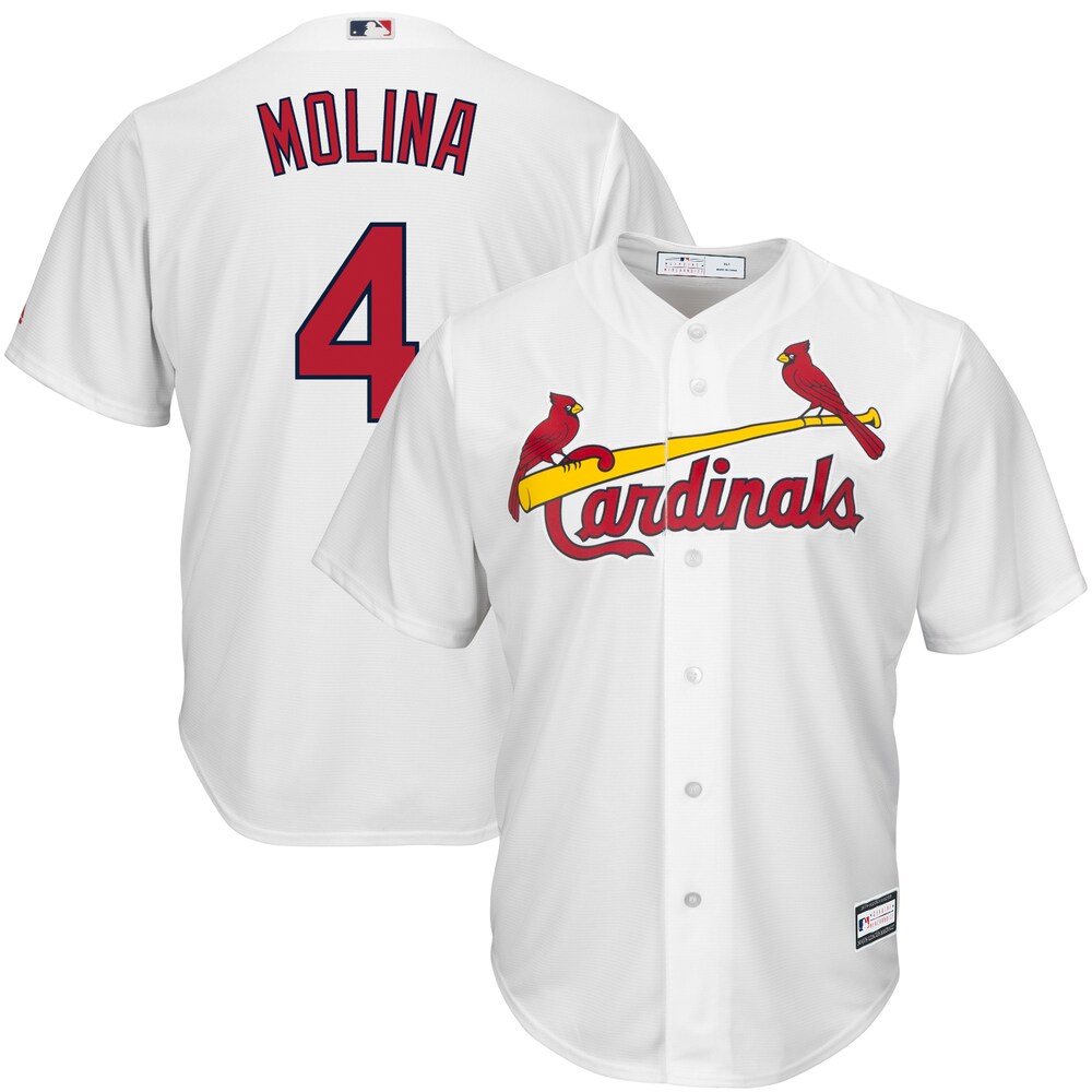 Yadier Molina St. Louis Cardinals Big & Tall Player Baseball Jersey - White