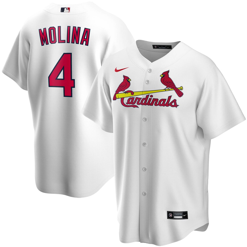Yadier Molina St. Louis Cardinals Home 2020 Player Baseball Jersey - White