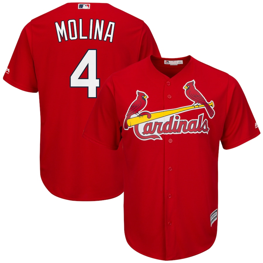Yadier Molina St. Louis Cardinals Majestic Cool Base Player Baseball Jersey – Scarlet