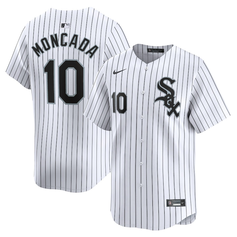 Yoan Moncada 10 Chicago White Sox Home Limited Player Men Baseball Jersey - White