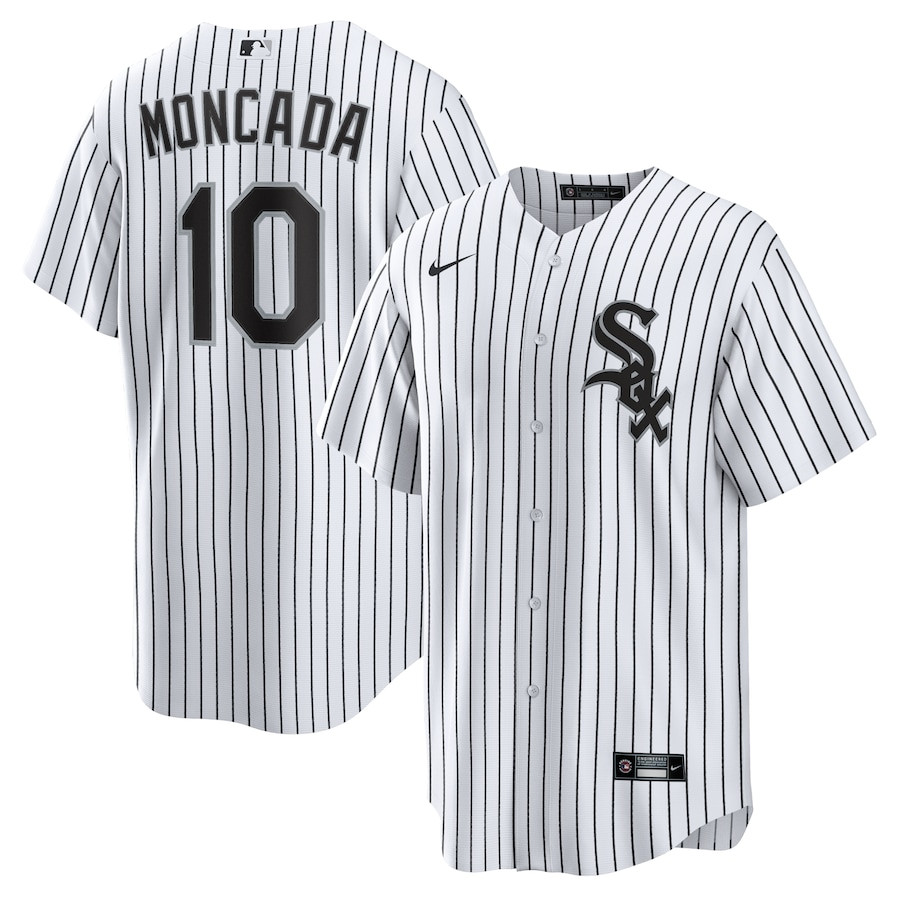 Yoan Moncada 10 Chicago White Sox Home Limited Player Men Baseball Jersey - White