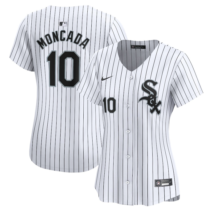 Yoan Moncada 10 Chicago White Sox Home Limited Player Women Baseball Jersey - White