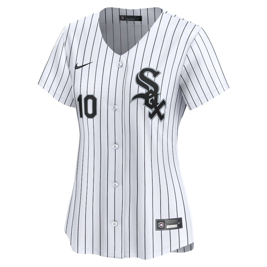 Alternative view of Yoan Moncada 10 Chicago White Sox Home Limited Player Women Baseball Jersey - White