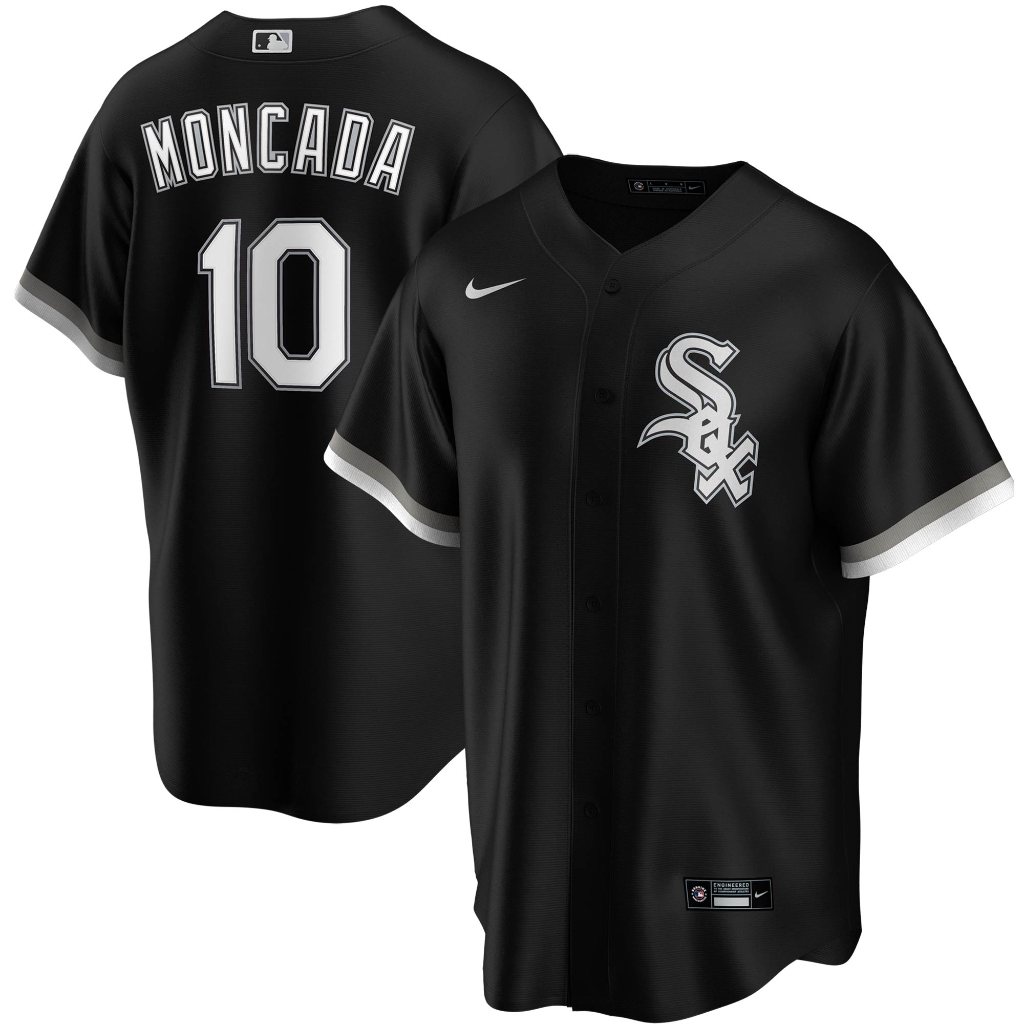 Yoan Moncada Chicago White Sox Alternate Replica Player Name Baseball Jersey – Black