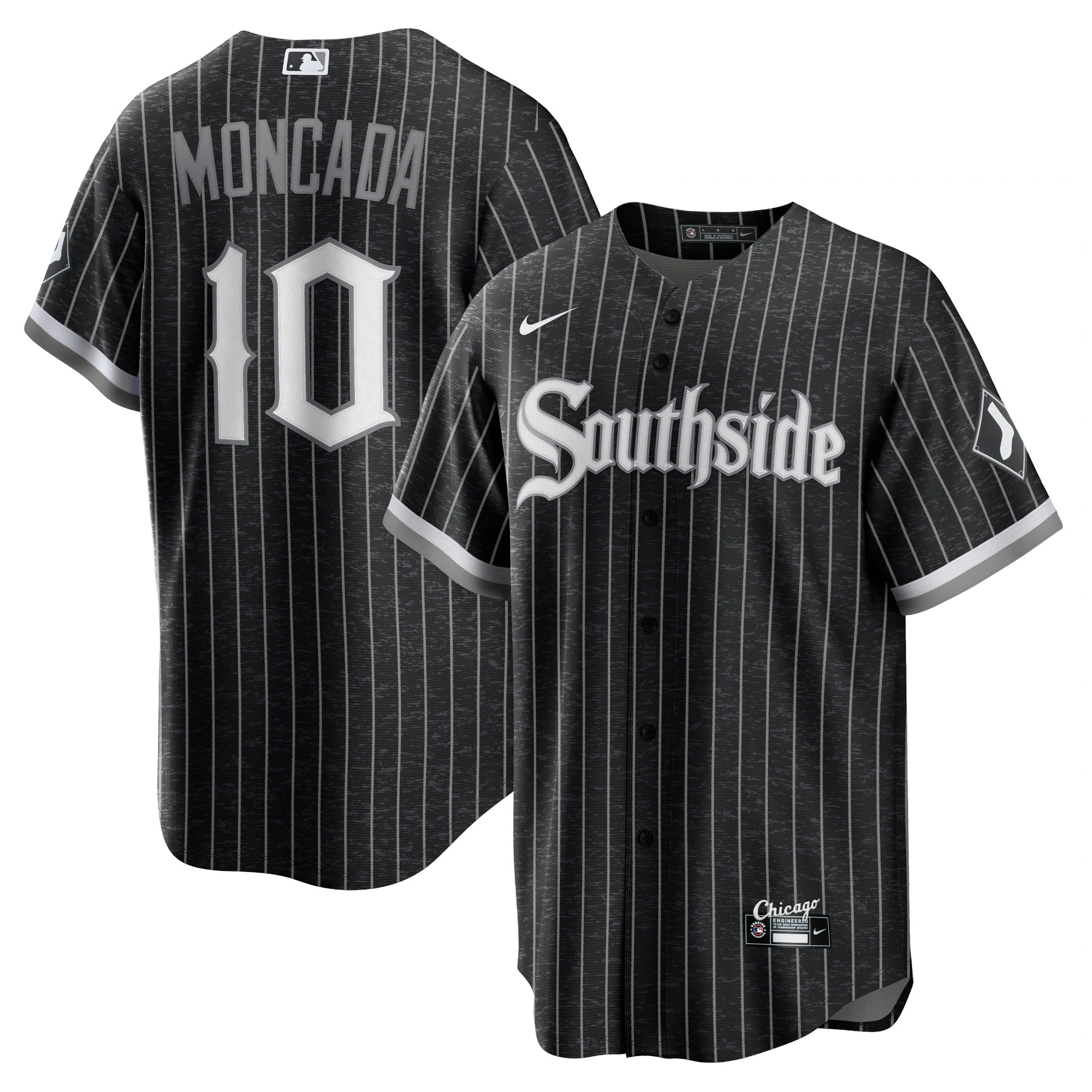 Yoan Moncada Chicago White Sox City Connect Replica Player Baseball Jersey – Black