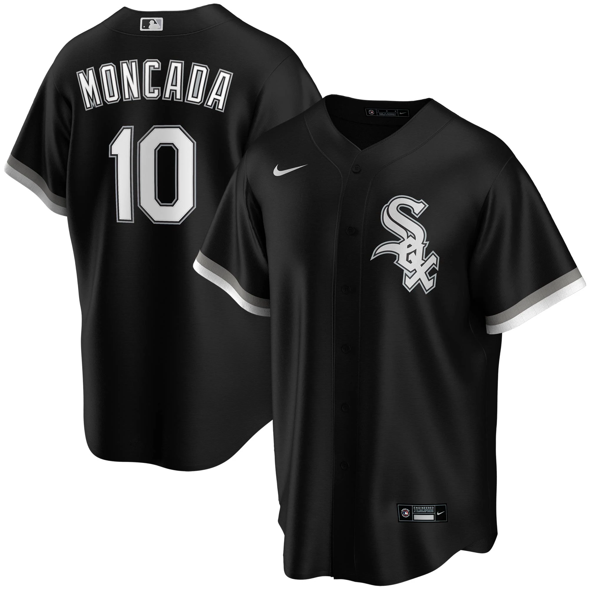 Yoan Moncada Chicago White Sox Youth Alternate Replica Player Baseball Jersey – Black