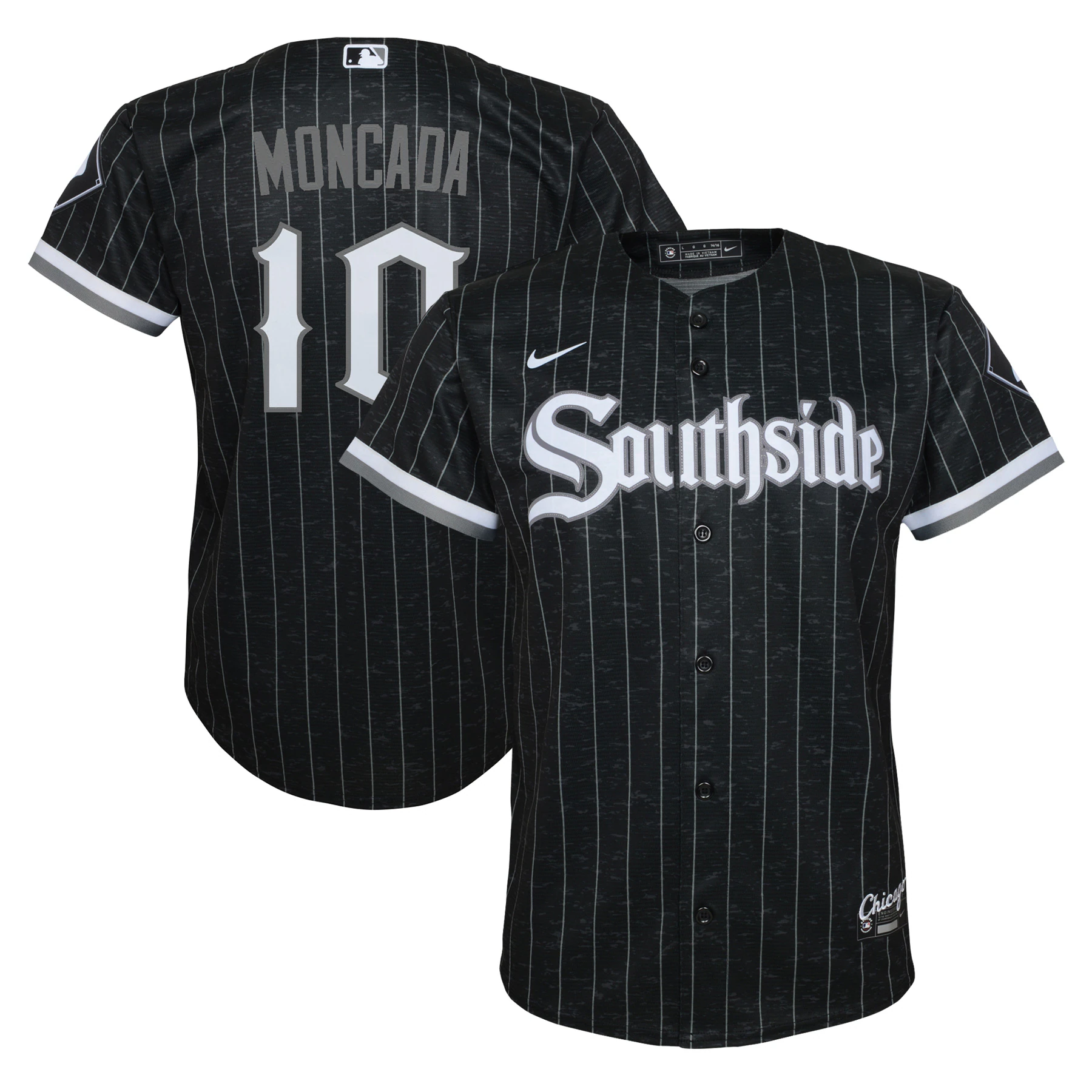 Yoan Moncada Chicago White Sox Youth City Connect Replica Player Baseball Jersey – Black
