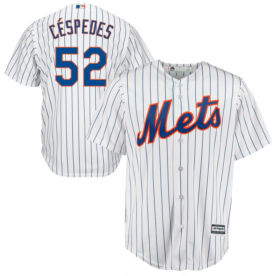 Yoenis Cespedes New York Mets Majestic Official Cool Base Player Jersey – White