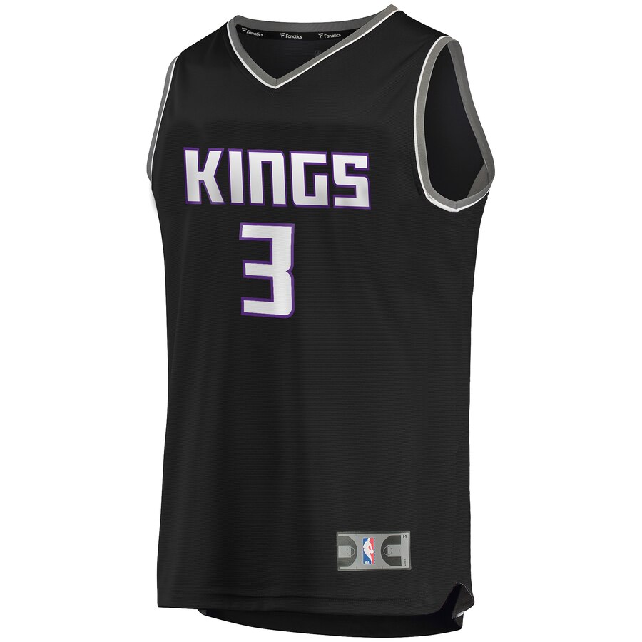 Alternative view of Yogi Ferrell Sacramento Kings Fanatics Branded Youth Fast Break Replica Player Basketball Jersey - Statement Edition - Black
