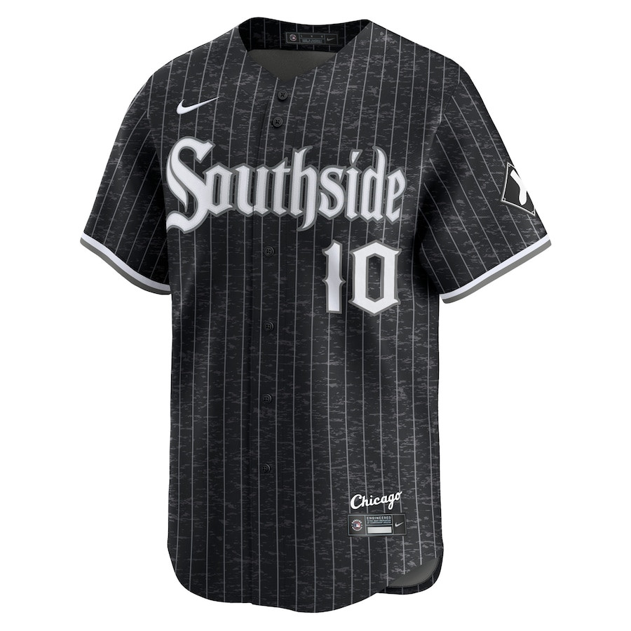 Alternative view of Yoán Moncada 10 Chicago White Sox City Connect Limited Player Men Baseball Jersey - Black