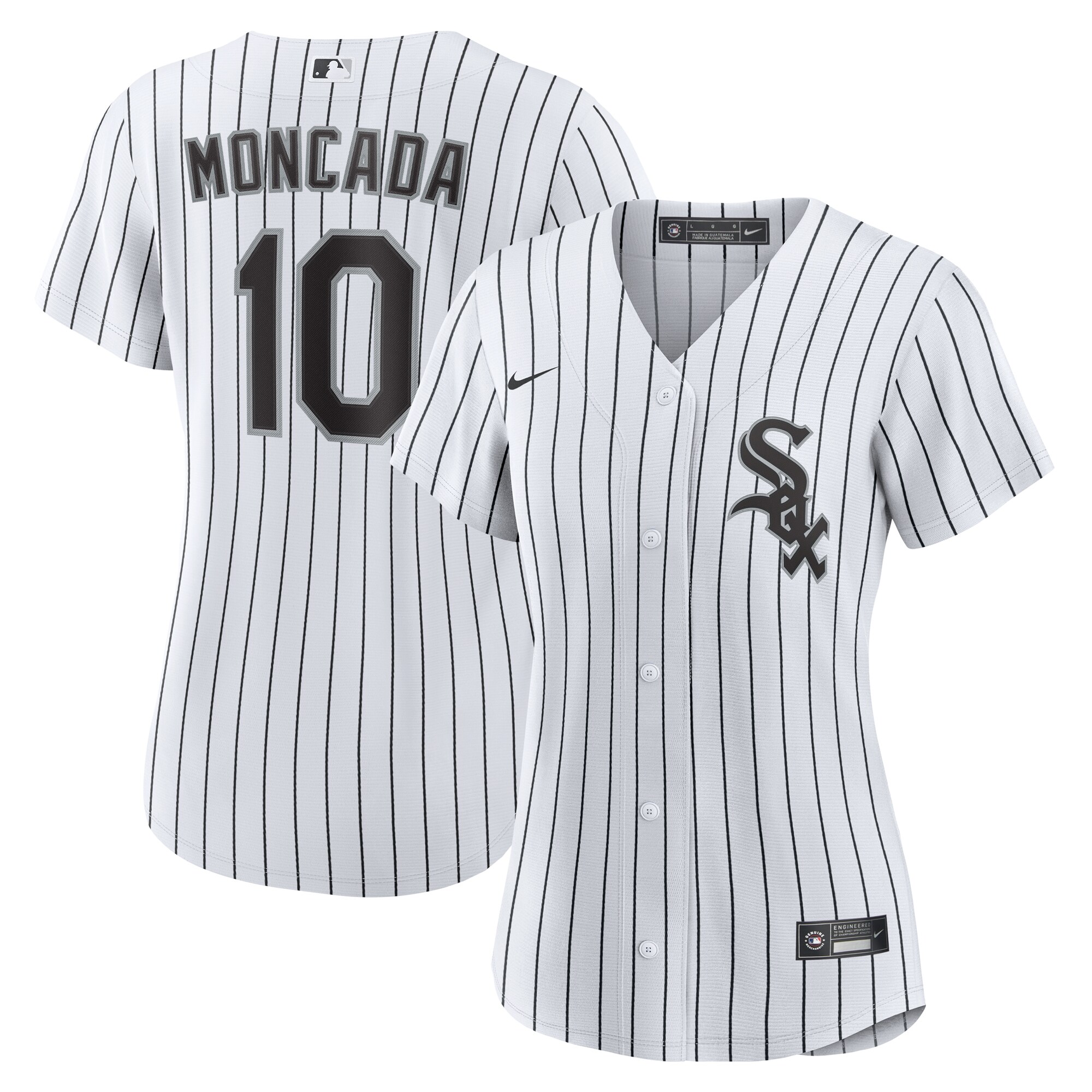 YoÃƒÆ’Ã‚Â¡n Moncada Chicago White Sox Women's Home Replica Player Jersey - White