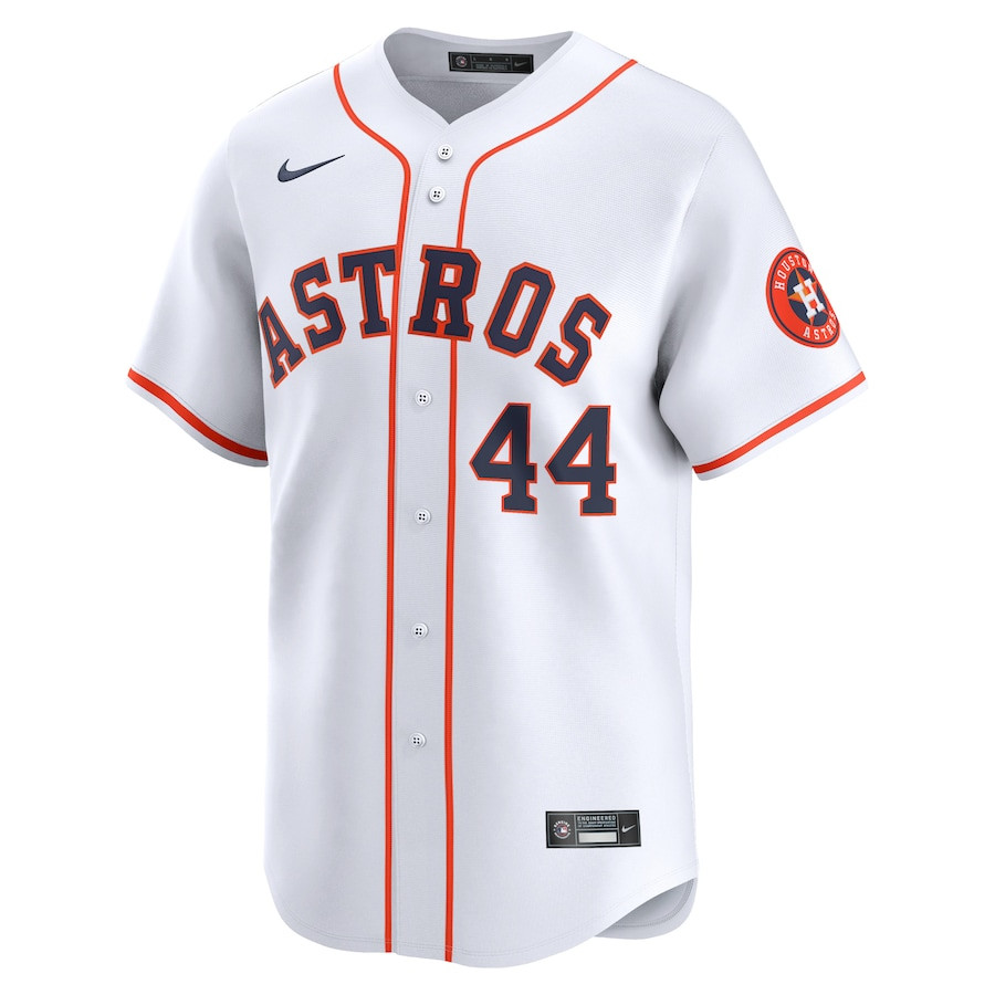 Alternative view of Yordan Alvarez 44 Houston Astros Home Limited Player Men Baseball Jersey - White