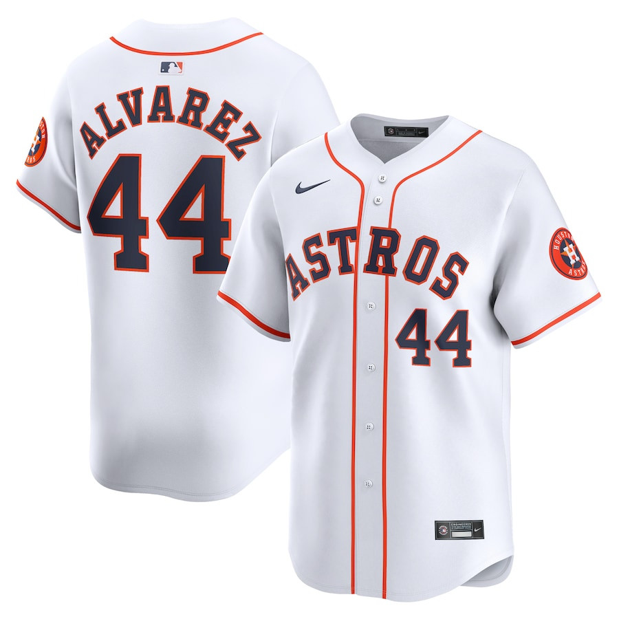 Yordan Alvarez 44 Houston Astros Home Limited Player Men Baseball Jersey - White