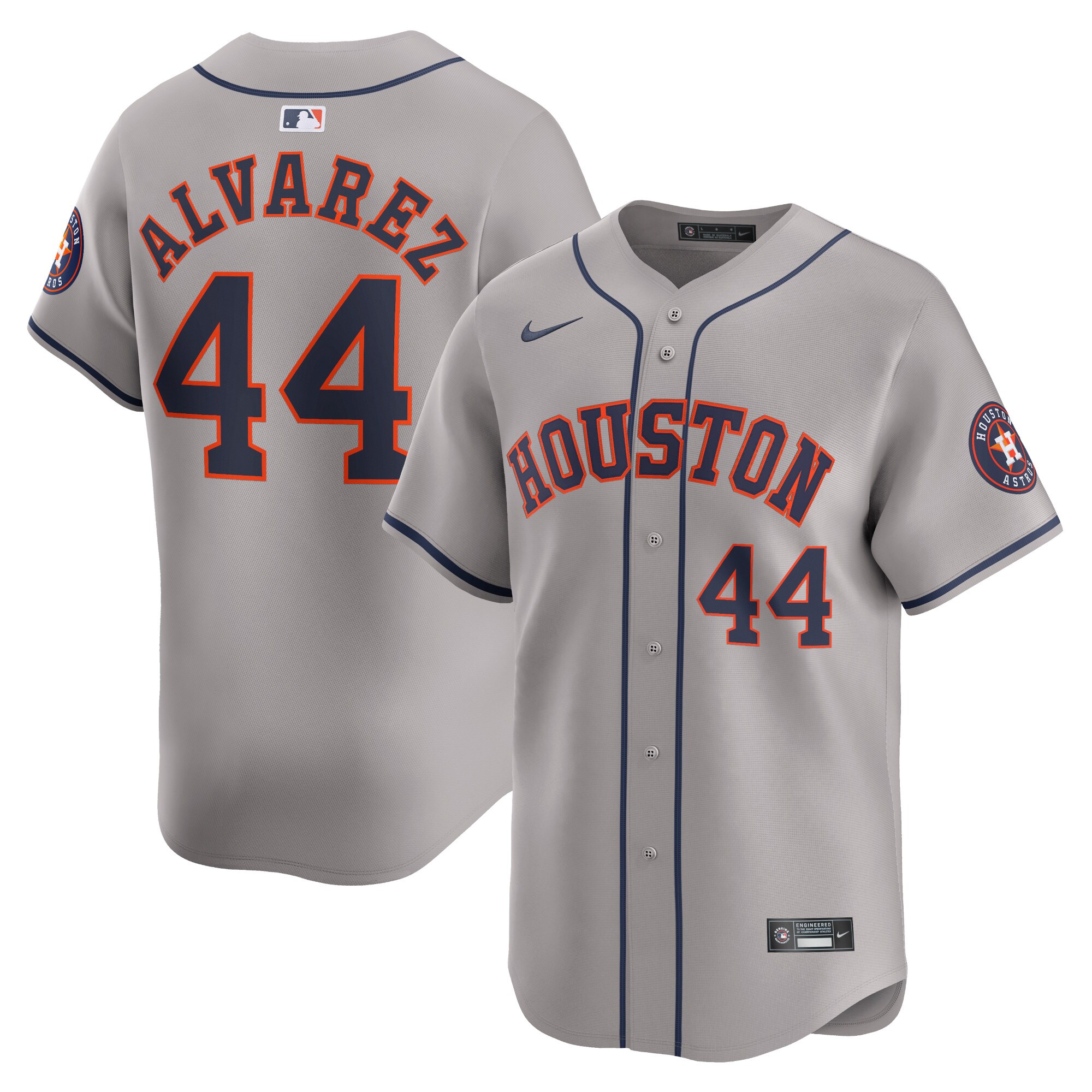 Yordan Alvarez Houston Astros Away Limited Player Baseball Jersey - Gray
