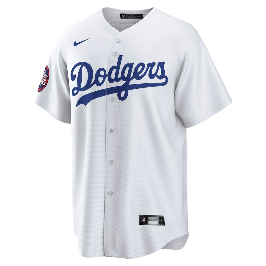 Alternative view of Yoshinobu Yamamoto 18 Los Angeles Dodgers 2025 MLB World Tour: Tokyo Series Home Kanji Player Men Baseball Jersey - White 
