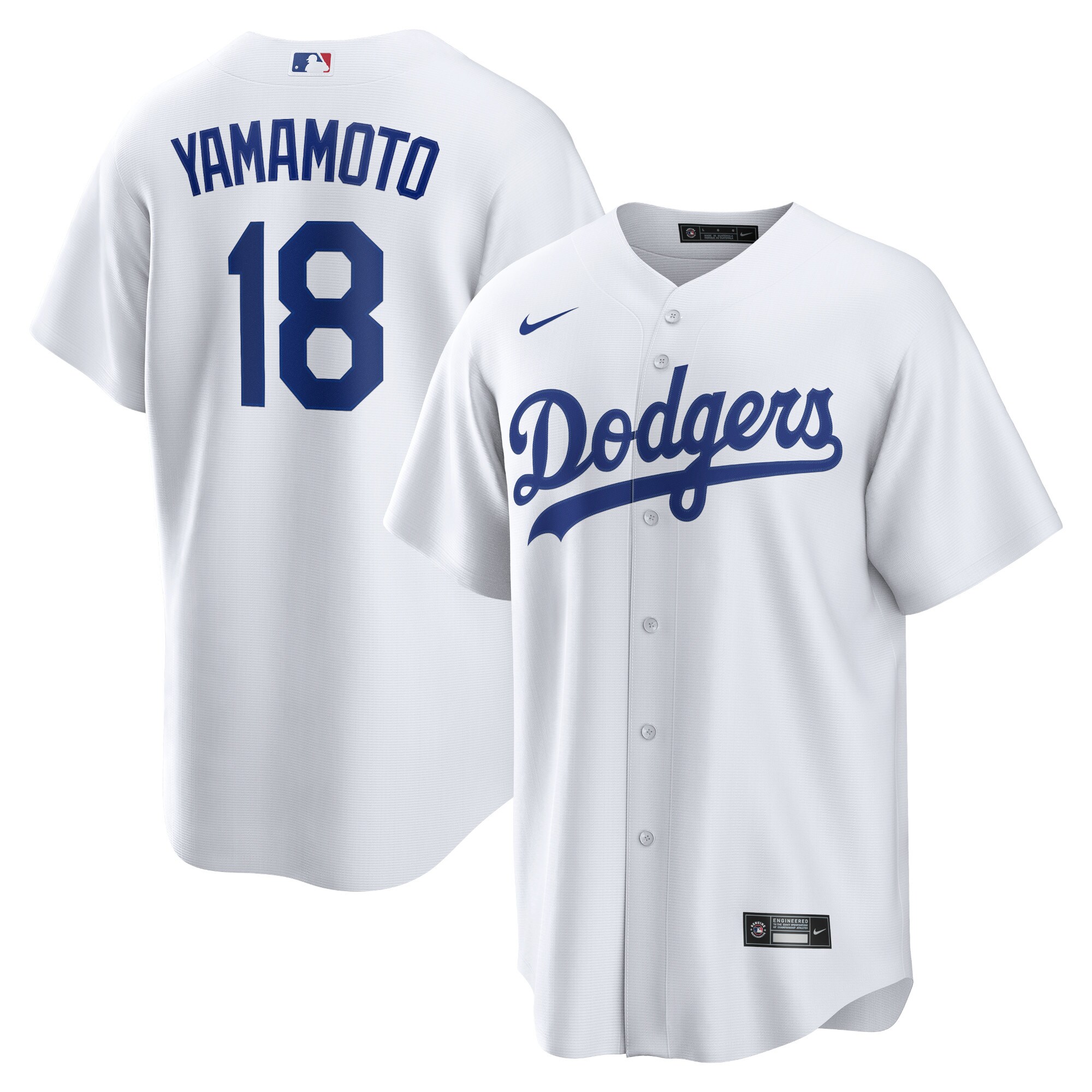 Yoshinobu Yamamoto Los Angeles Dodgers Home Replica Player Baseball JerseyÃƒâ€šÃ‚Â ÃƒÂ¢Ã¢â€šÂ¬Ã¢â‚¬Å“ White
