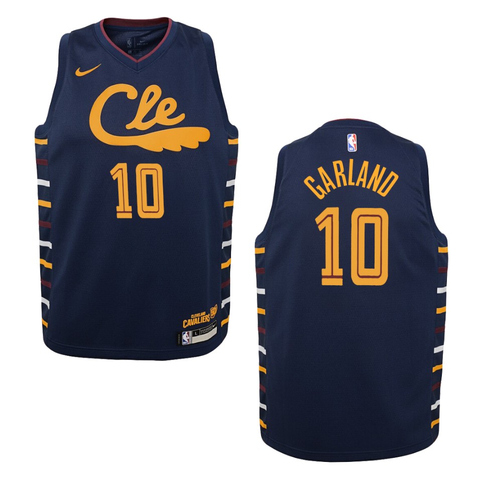 Youth 2019-20 Cleveland Cavaliers #10 Darius Garland City Swingman Basketball Jersey - Navy