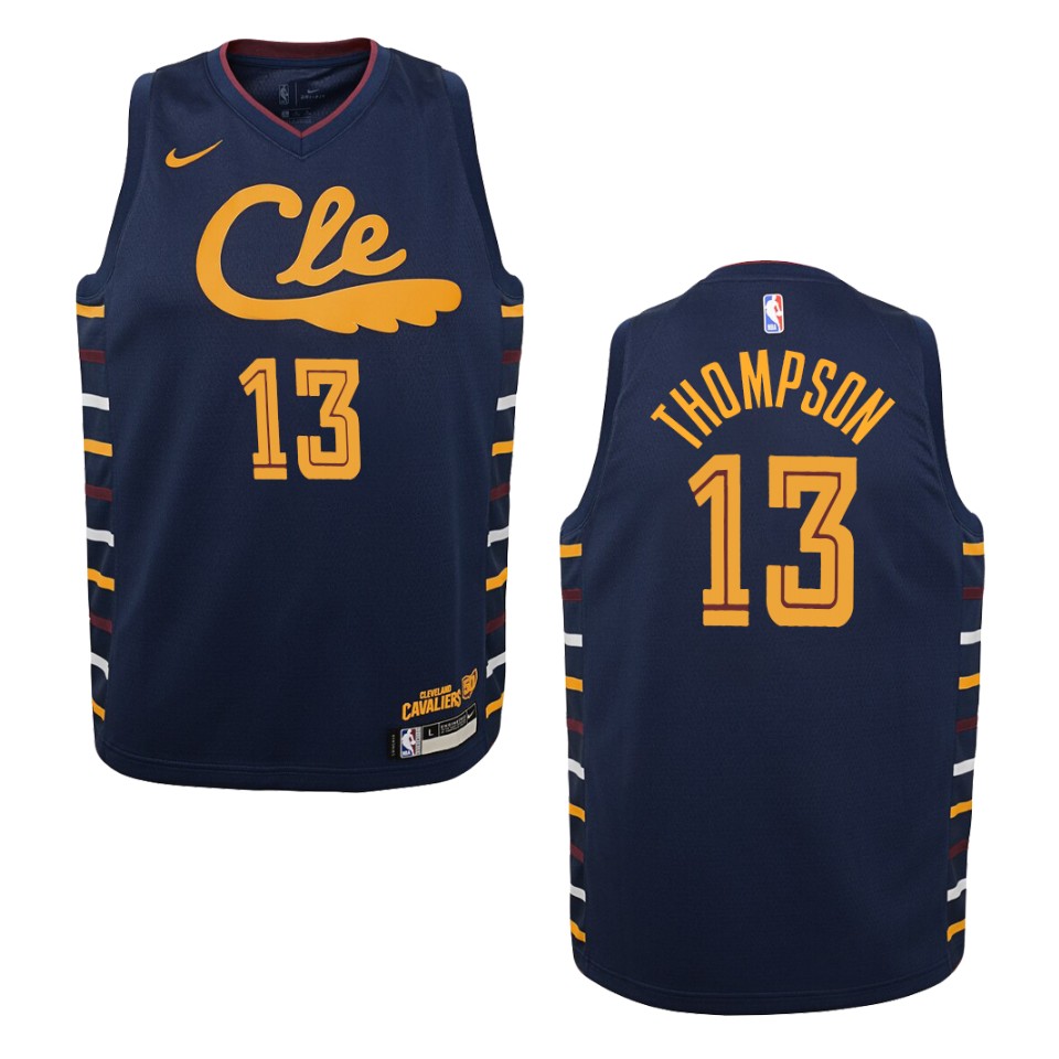 Youth 2019-20 Cleveland Cavaliers #13 Tristan Thompson City Swingman Basketball Jersey - Navy