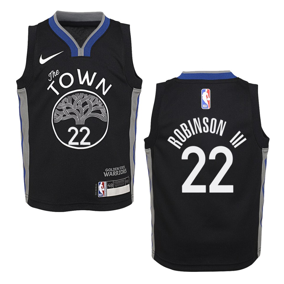 Youth 2019-20 Golden State Warriors #22 Glenn Robinson Iii City Swingman Basketball Jersey - Black