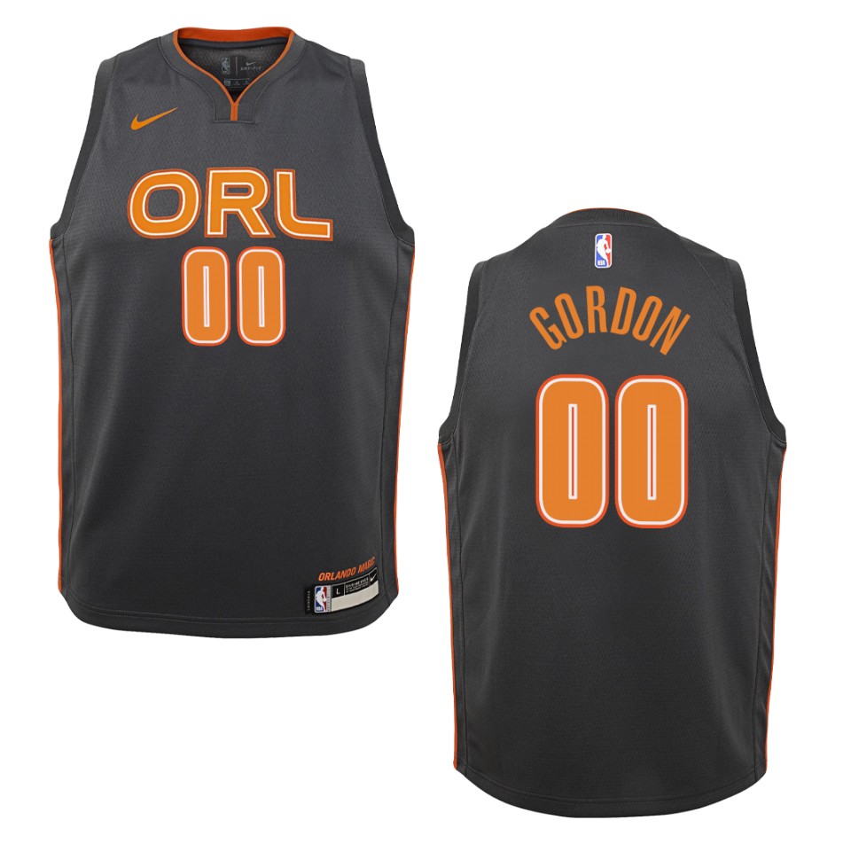 Youth 2019-20 Orlando Magic #00 Aaron Gordon City Swingman Basketball Jersey - Black