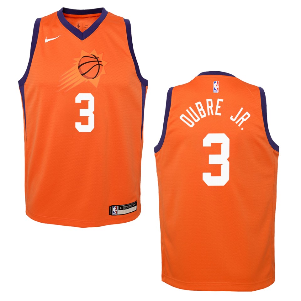 Youth 2019-20 Phoenix Suns #3 Kelly Oubre Jr. Statement Swingman Basketball Jersey - Orange