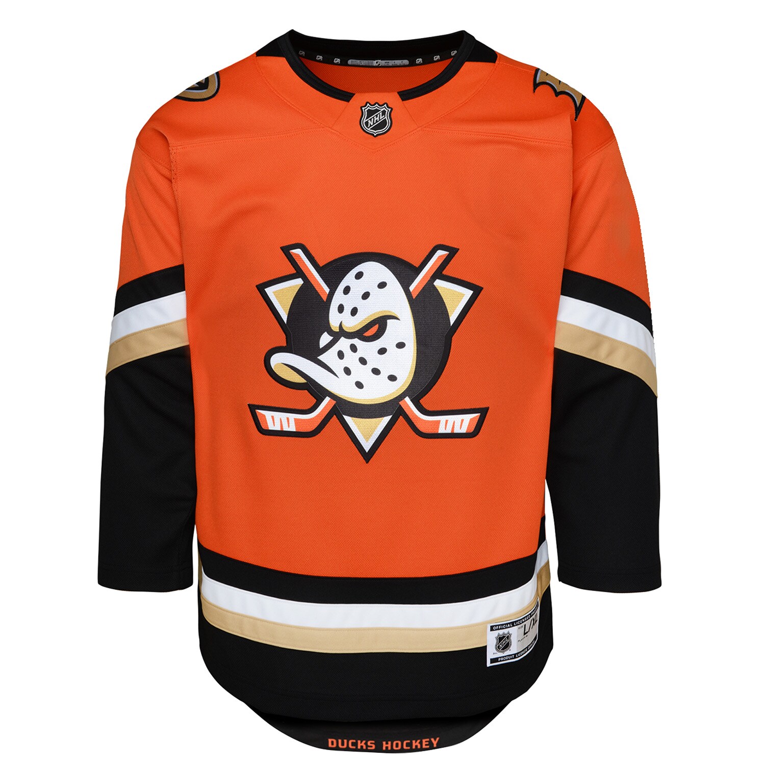 Alternative view of Youth Anaheim Ducks Orange Home Premier Jersey - JS785 