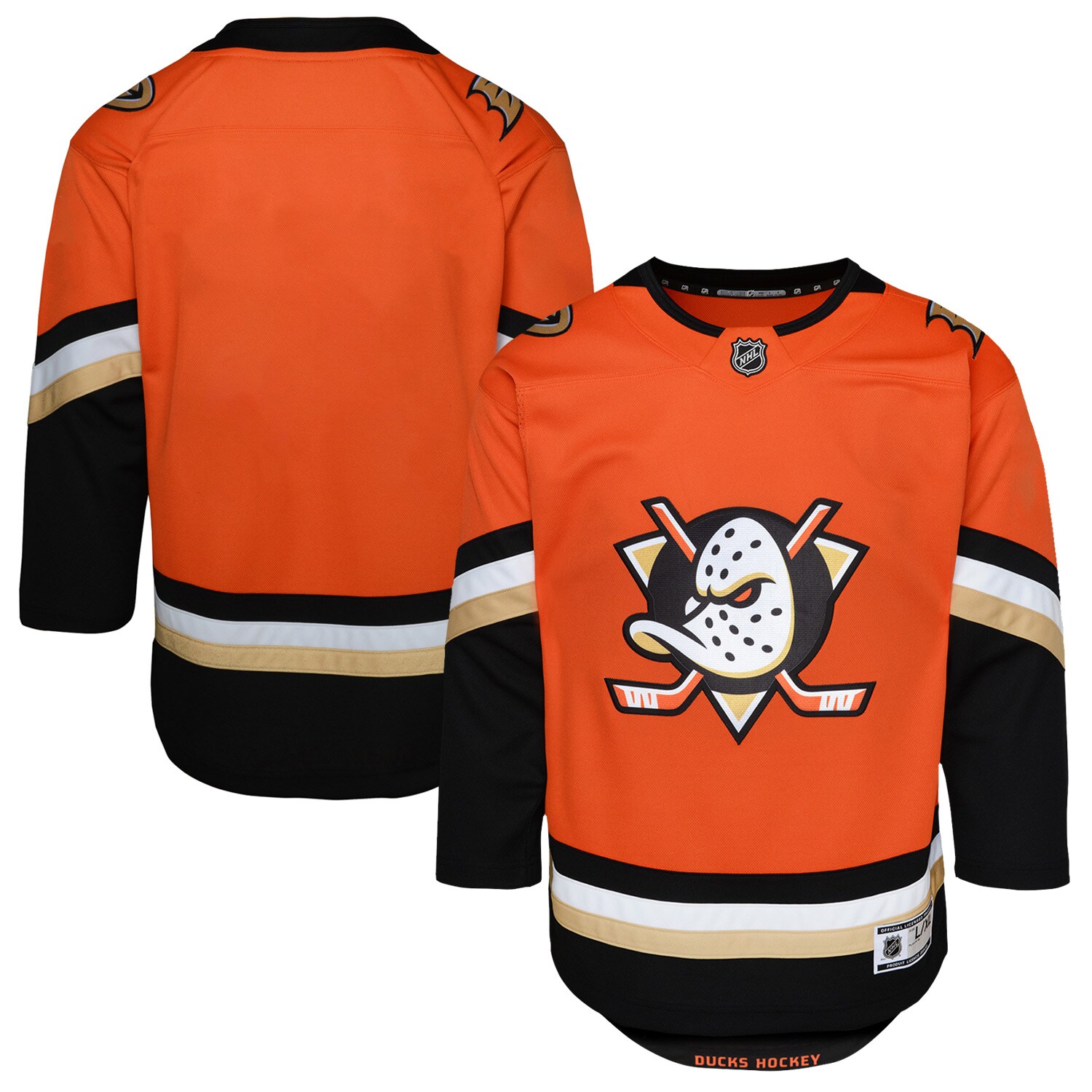 Youth Anaheim Ducks Orange Home Premier Jersey - JS785 