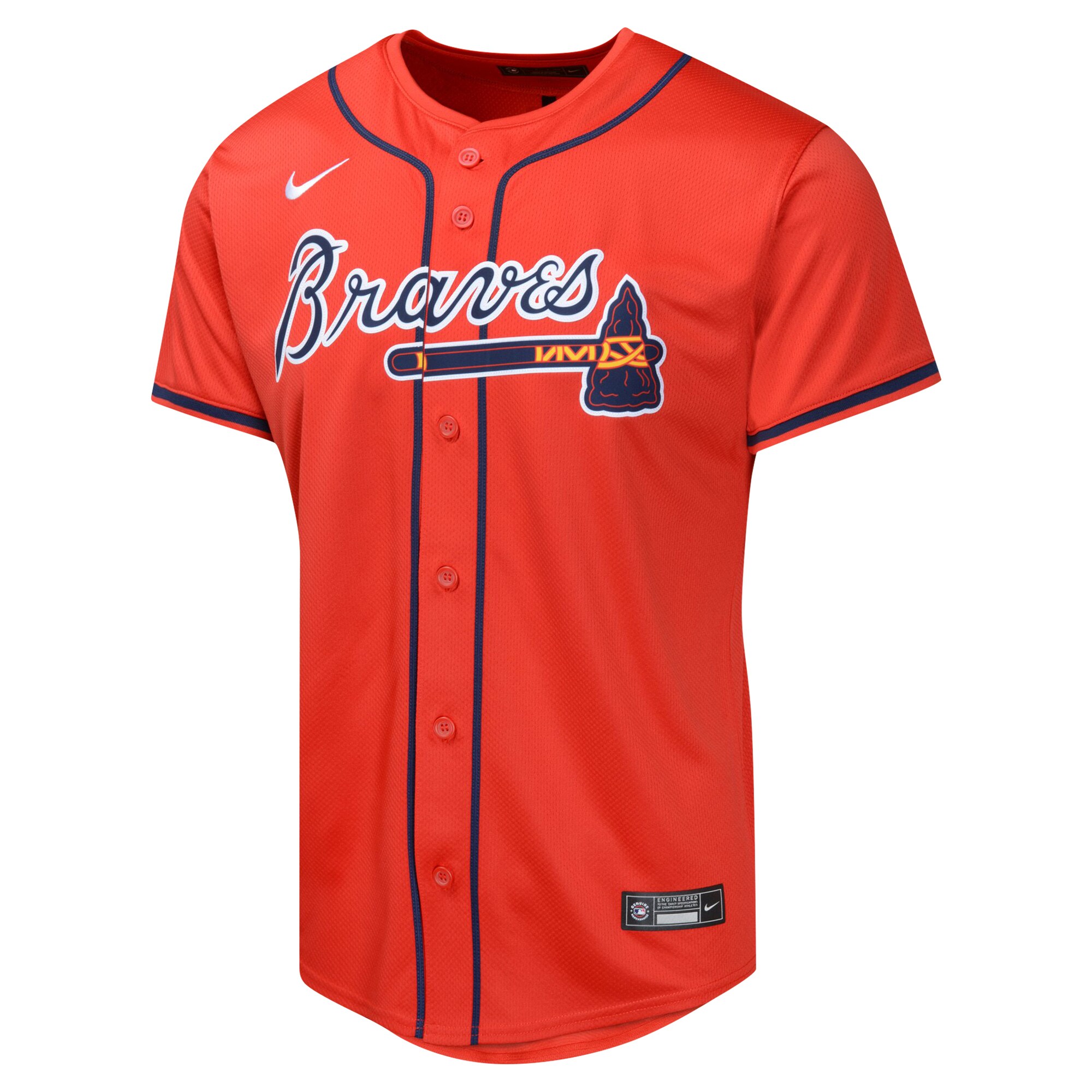 Alternative view of Youth Atlanta Braves Matt Olson Red Alternate Limited Player Baseball Jersey - JS177
