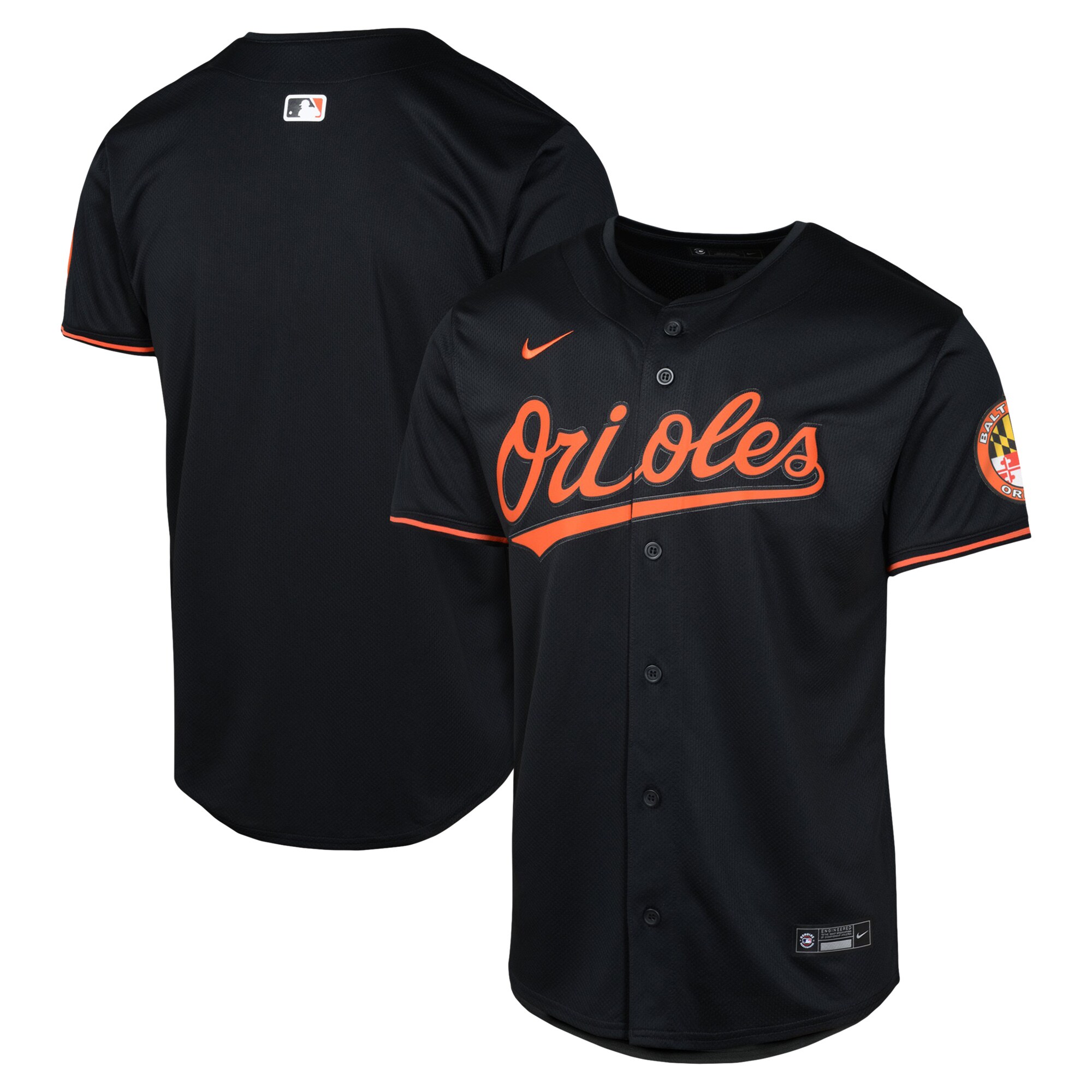Youth Baltimore Orioles Black Alternate Limited Baseball Jersey