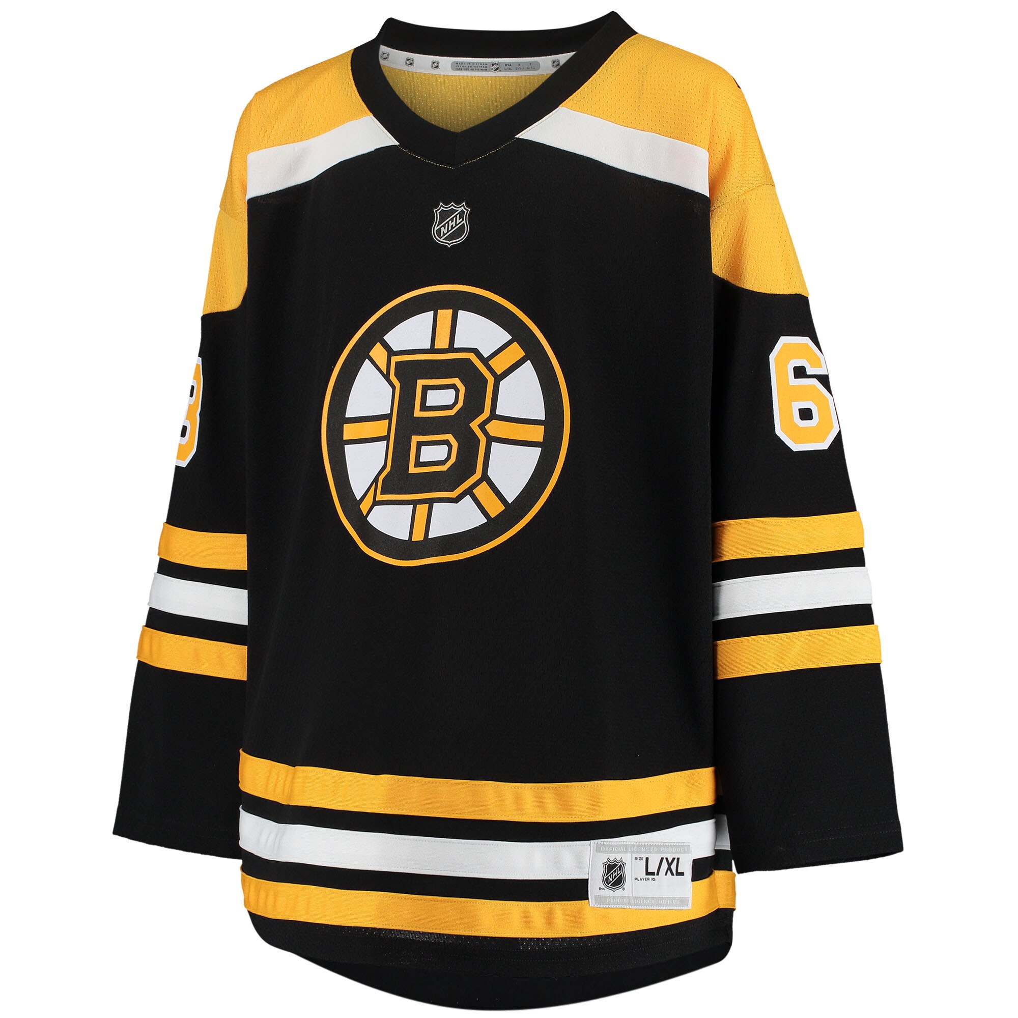 Alternative view of Youth Boston Bruins Brad Marchand Black Home Player Hockey Jersey - JS136 