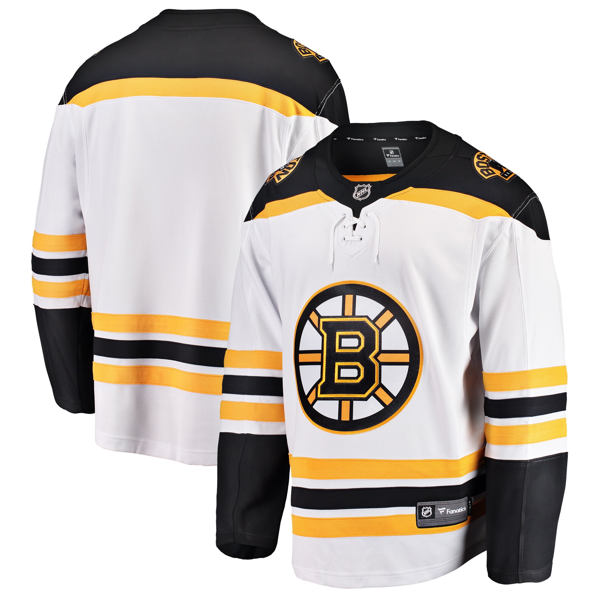 Youth Boston Bruins White Away Breakaway Hockey Jersey - JS901 