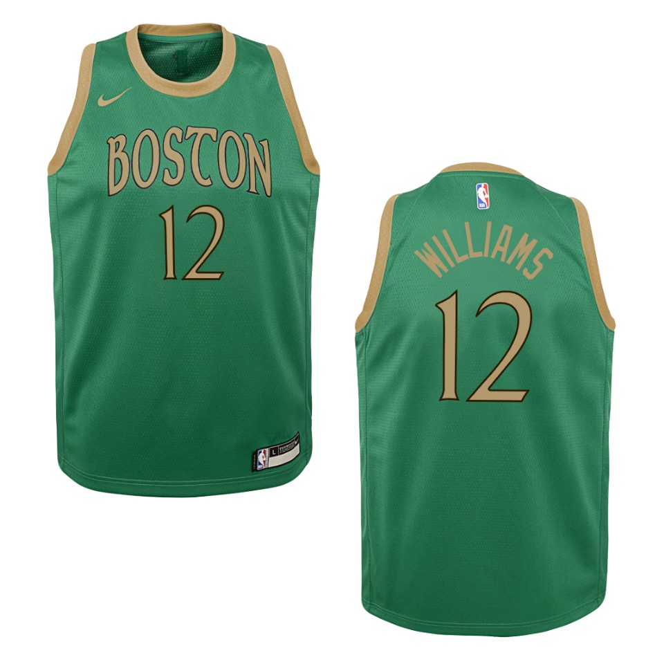 Youth Boston Celtics #12 Grant Williams City Swingman Basketball Jersey - Kelly Green
