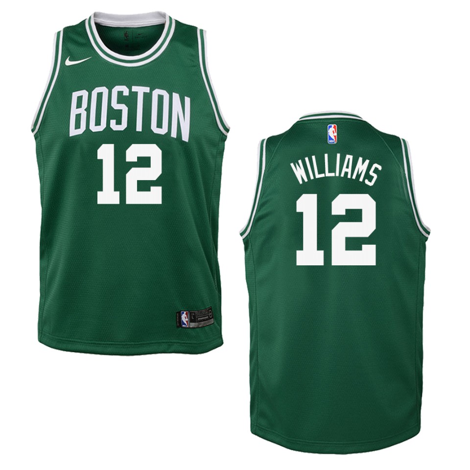 Youth Boston Celtics #12 Grant Williams Icon Swingman Basketball Jersey - Green