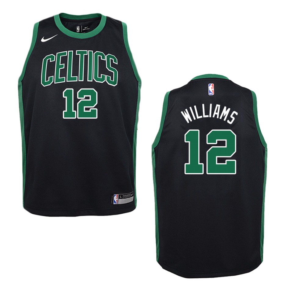Youth Boston Celtics #12 Grant Williams Statement Swingman Basketball Jersey - Black