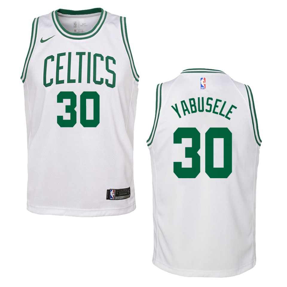 Youth Boston Celtics #30 Guerschon Yabusele Association Swingman Basketball Jersey - White