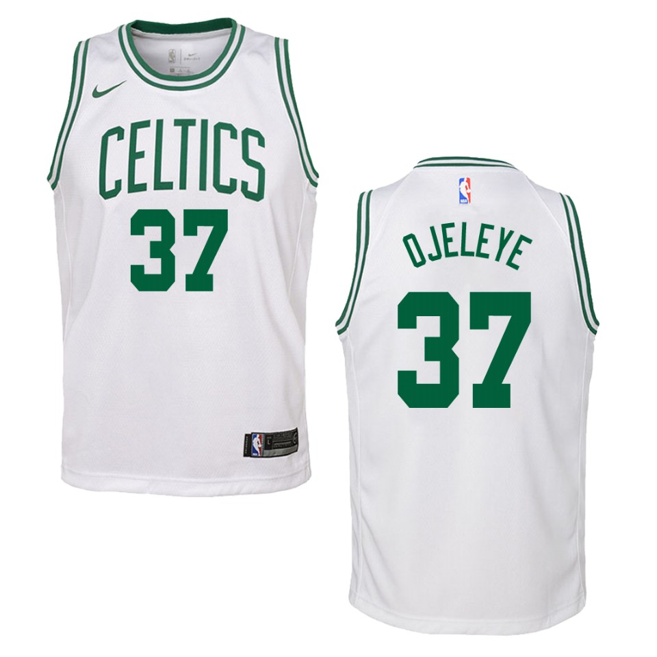 Youth Boston Celtics #37 Semi Ojeleye Association Swingman Basketball Jersey - White