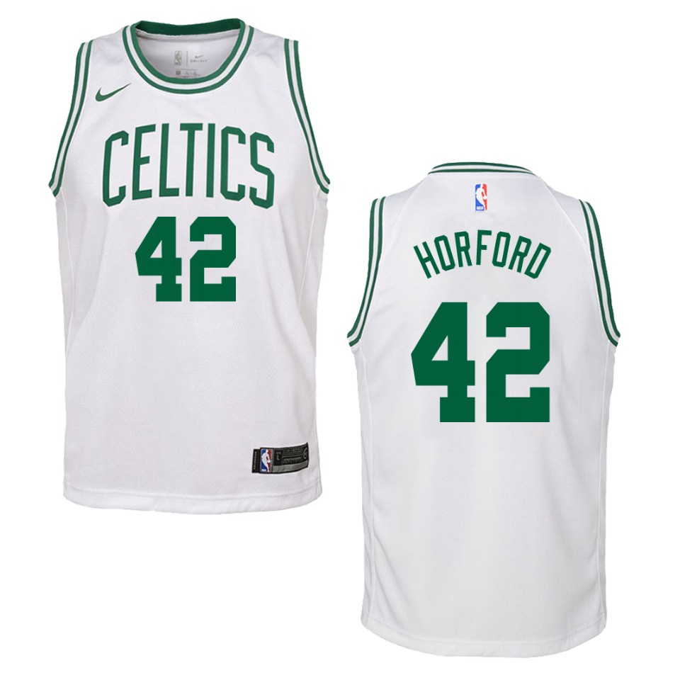 Youth Boston Celtics #42 Al Horford Association Swingman Basketball Jersey - White