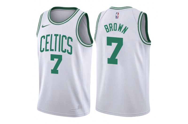 Youth Boston Celtics #7 Jaylen Brown Association Swingman Basketball Jersey - White