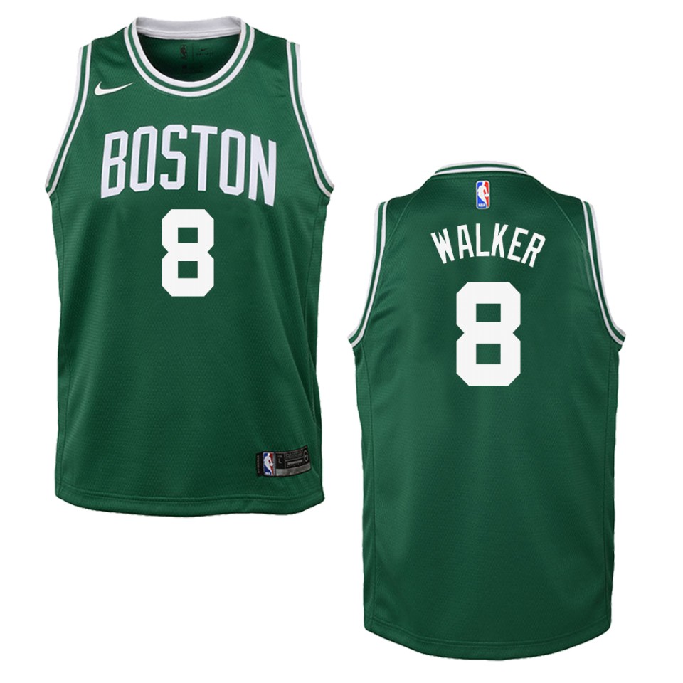 Youth Boston Celtics #8 Kemba Walker Icon Swingman Basketball Jersey - Green