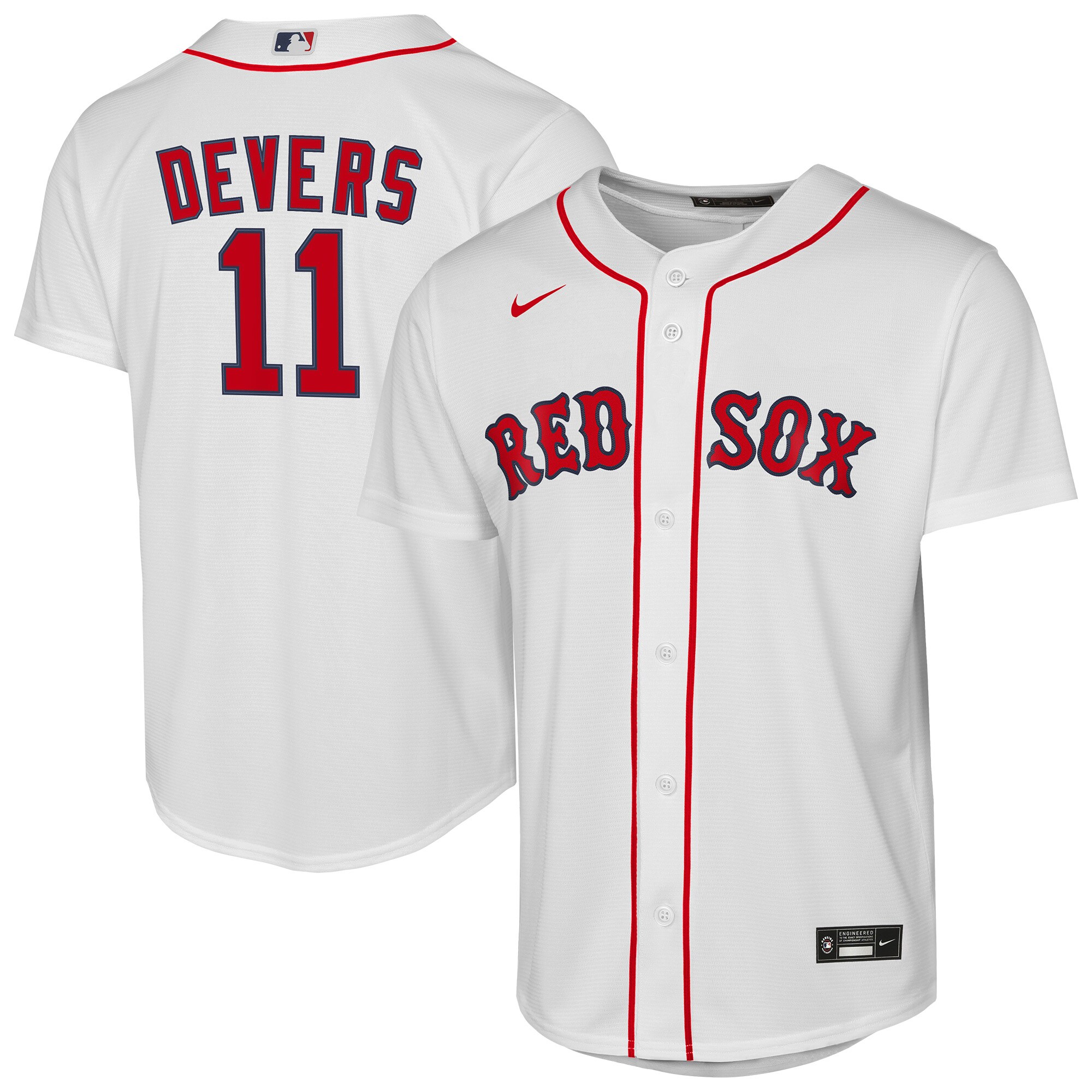 Youth Boston Red Sox Rafael Devers White Home Player Jersey