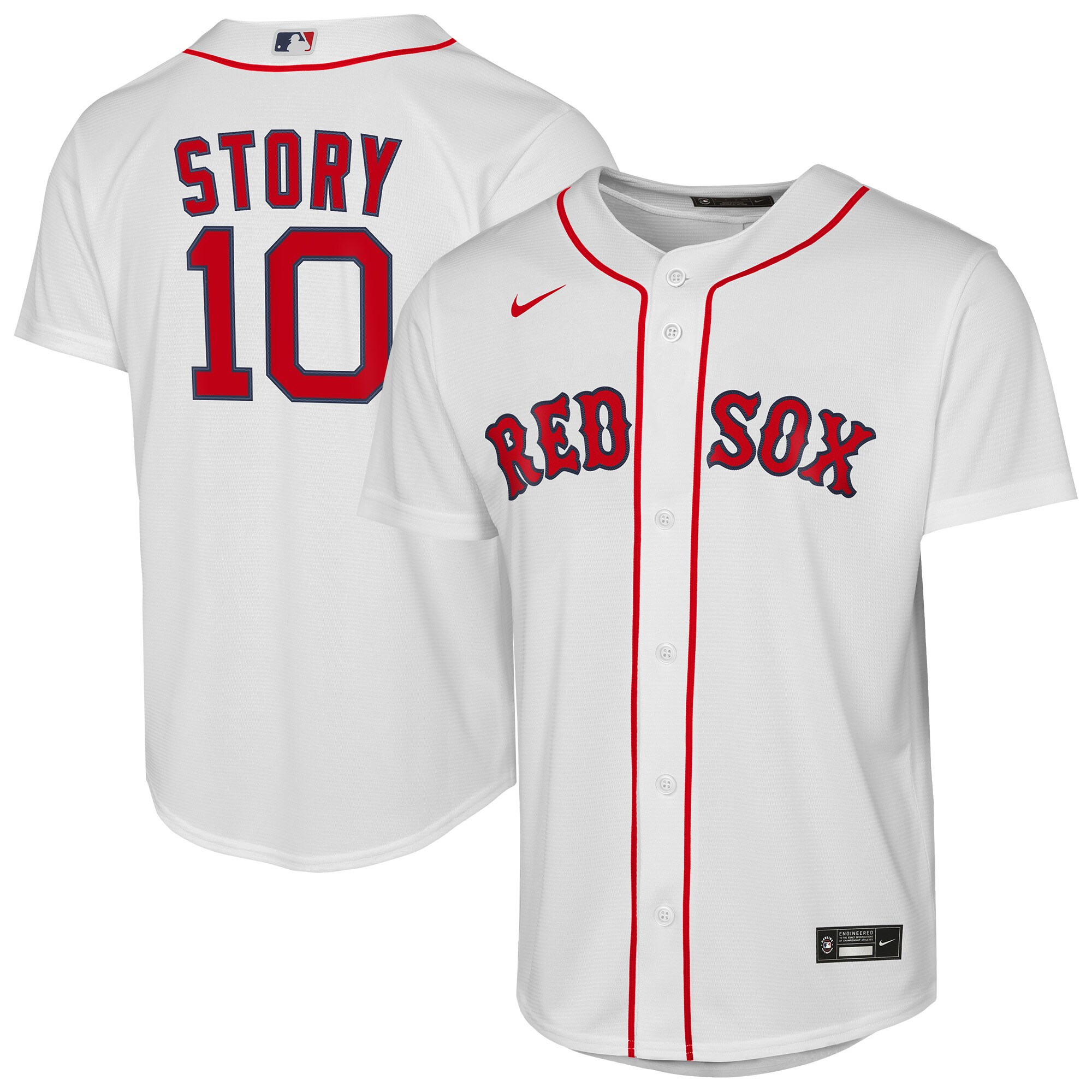 Youth Boston Red Sox Trevor Story White Home Player Jersey