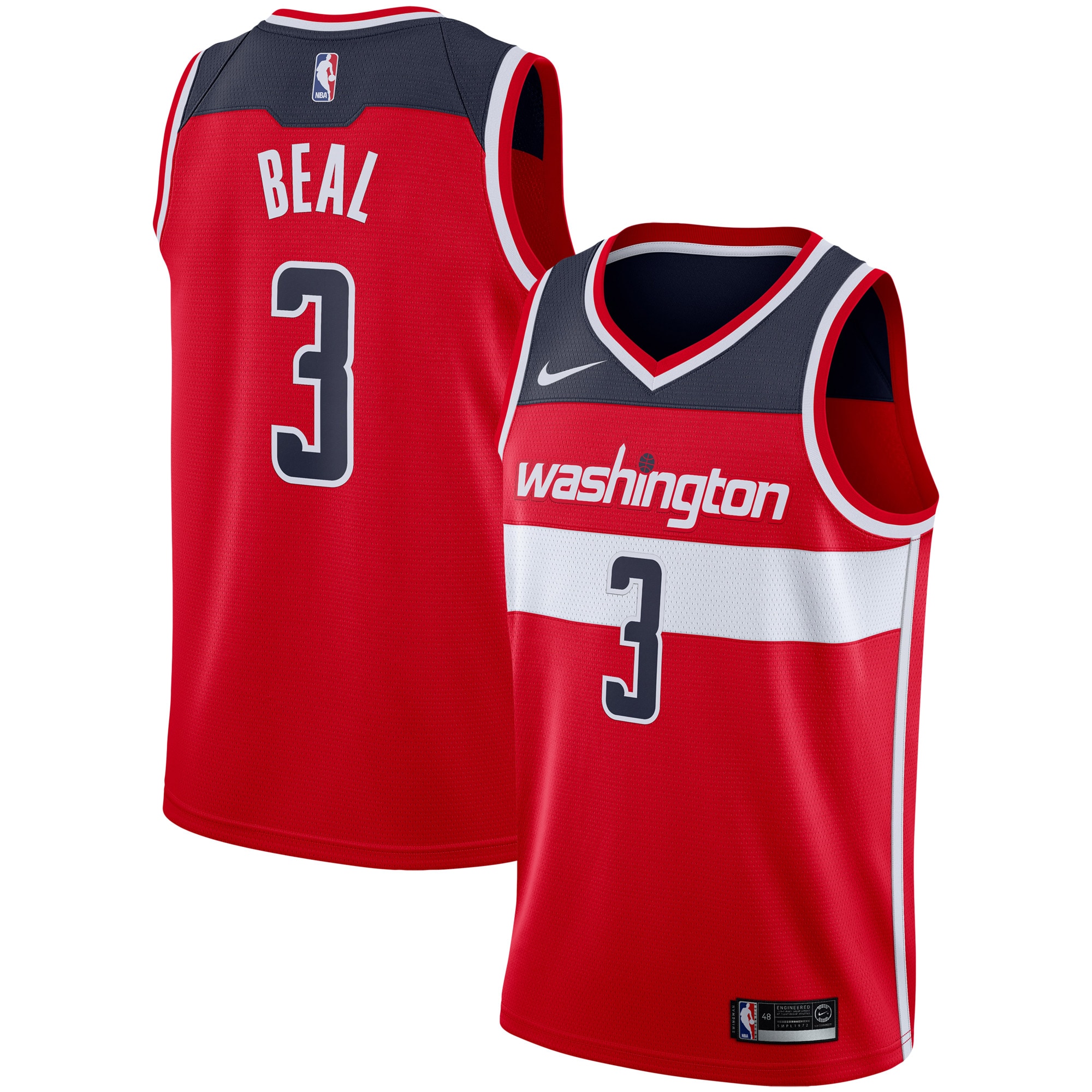 Youth Bradley Beal Red Washington Wizards Swingman Basketball Jersey - JS846